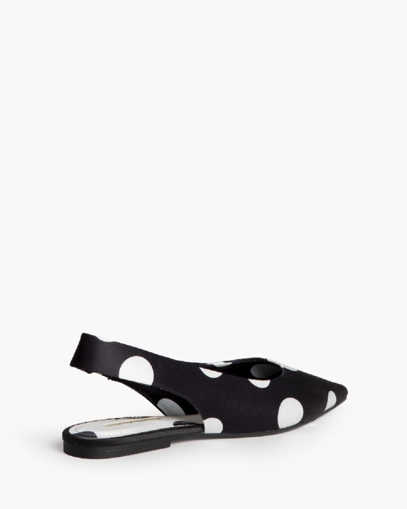 Flat Shoe Satin NEGRO