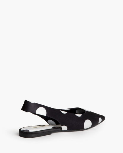 Flat Shoe Satin NEGRO