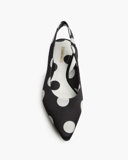 Flat Shoe Satin NEGRO