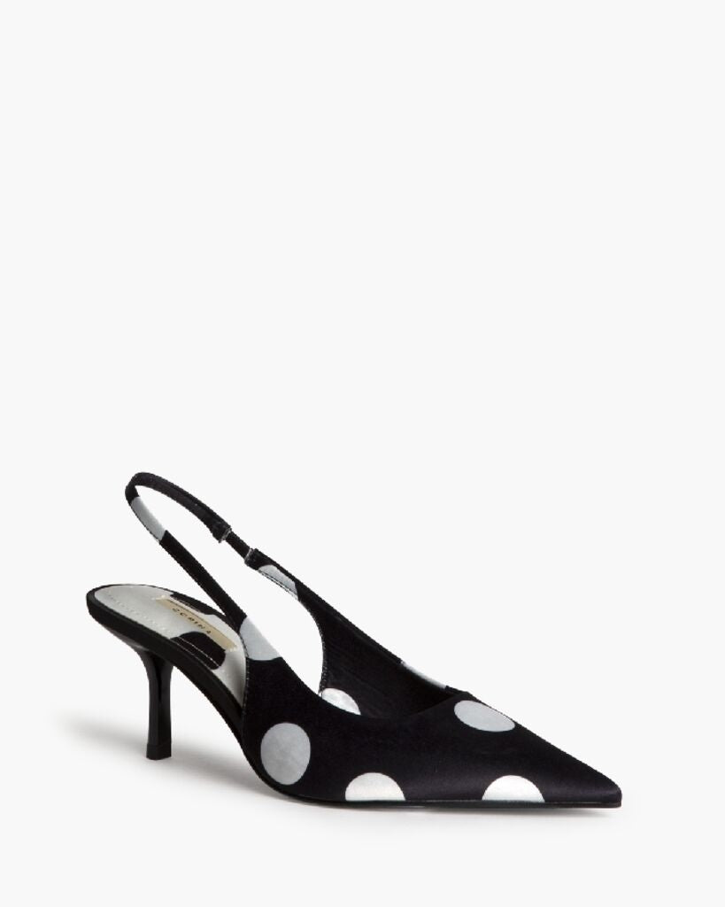 Sling-Back Satin NEGRO
