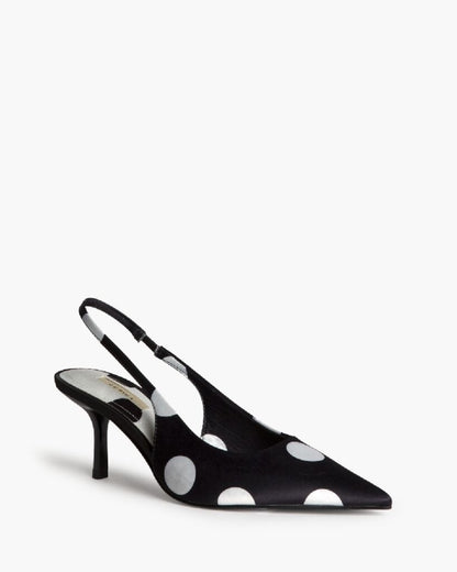 Sling-Back Satin NEGRO