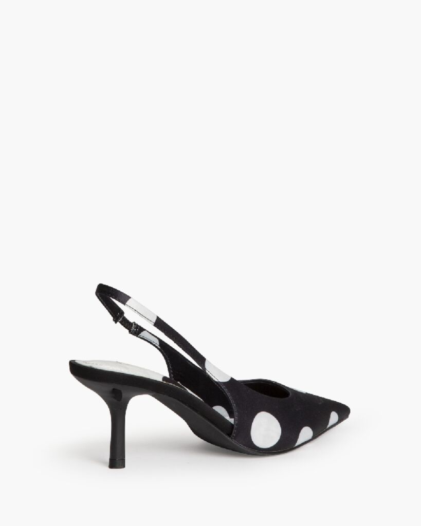 Sling-Back Satin NEGRO