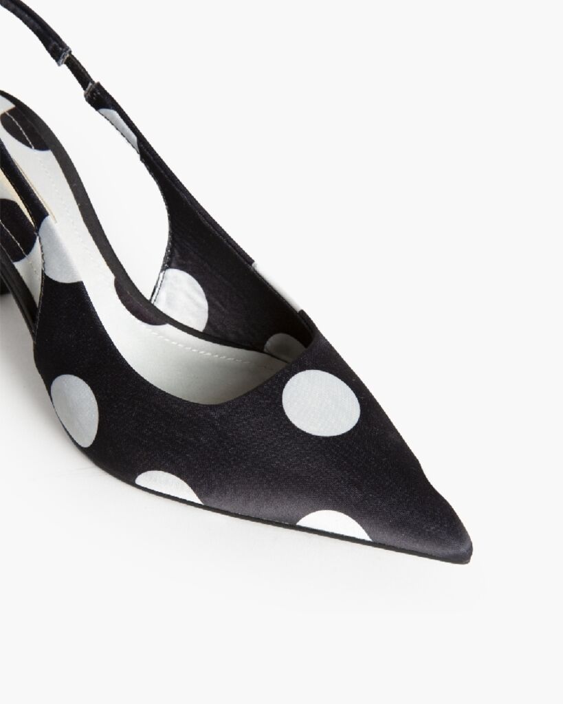 Sling-Back Satin NEGRO