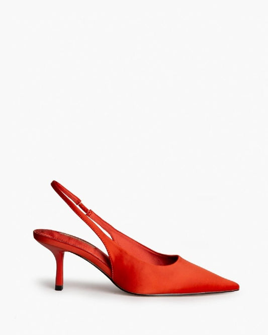 Sling-Back Satin NARANJA