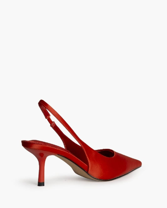 Sling-Back Satin NARANJA