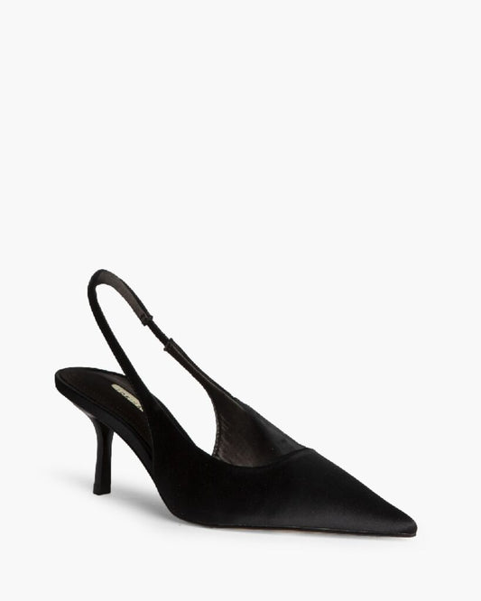 Sling-Back Satin NEGRO