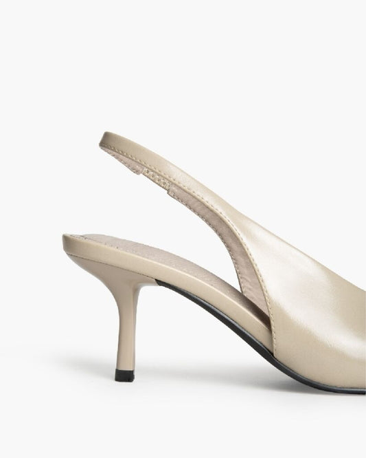 Sling-Back Nappa BEIGE