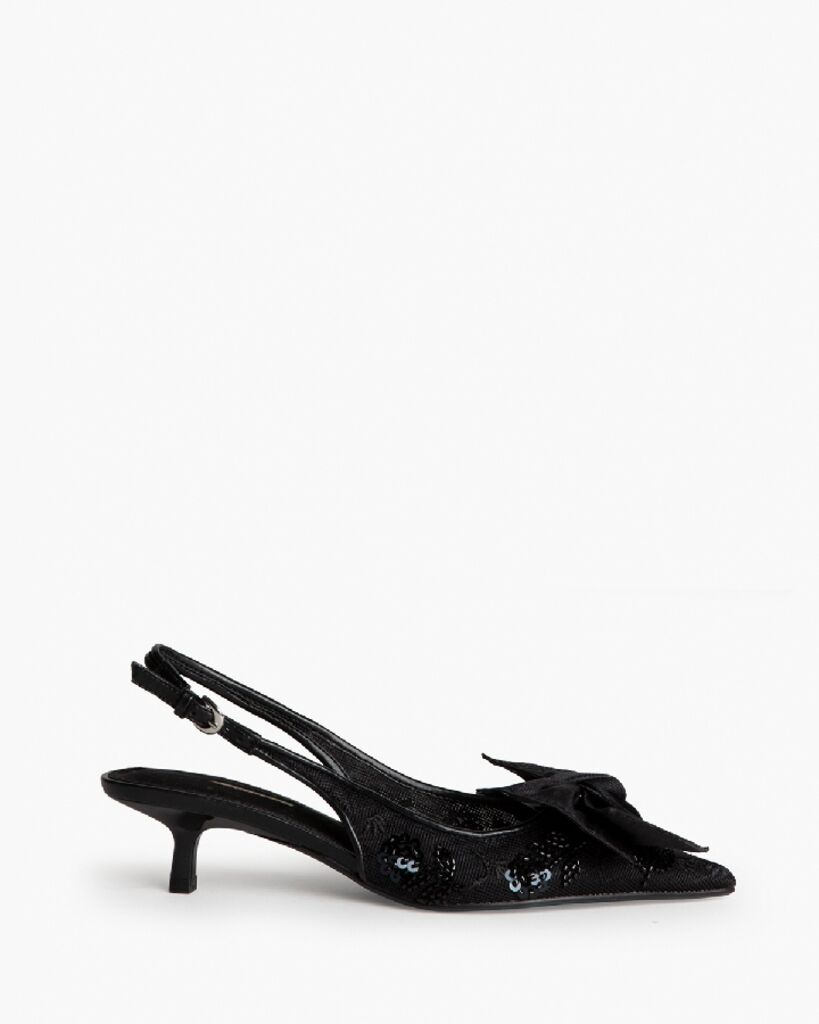 Sling-Back Mesh NEGRO