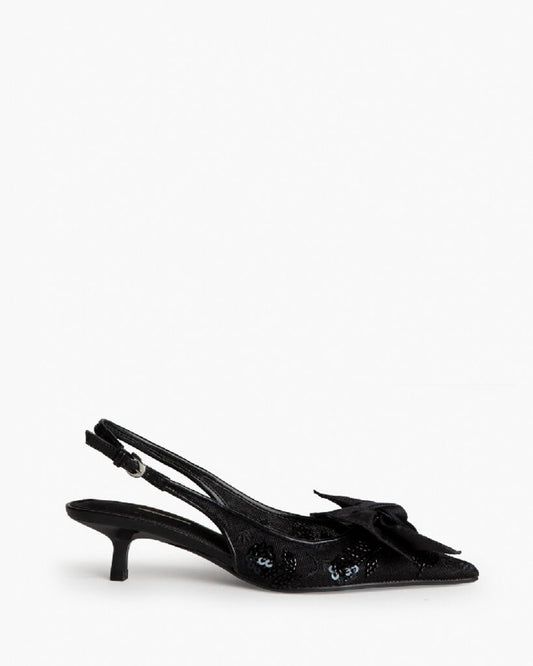 Sling-Back Mesh NEGRO