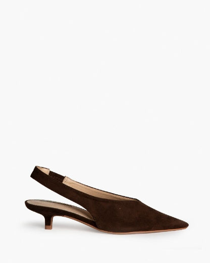 Sling-Back Suede CAFE
