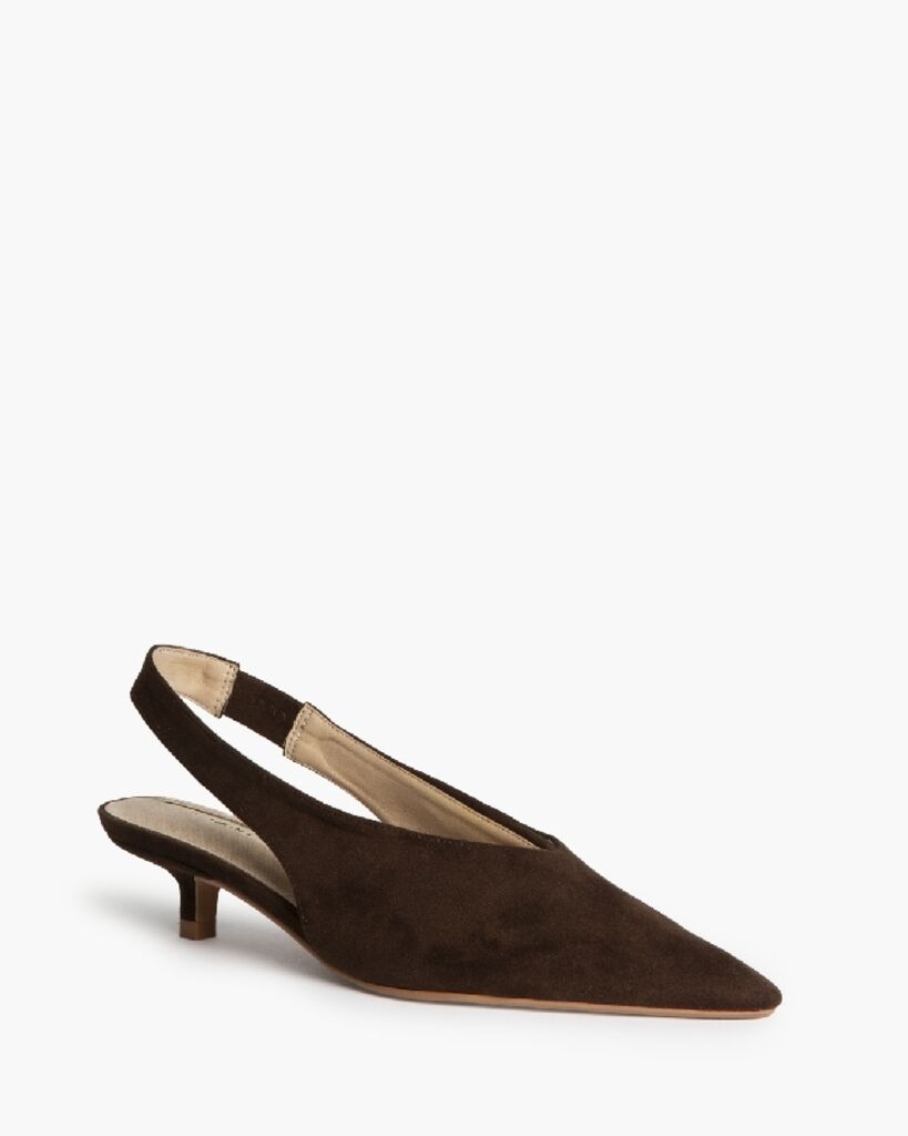 Sling-Back Suede CAFE