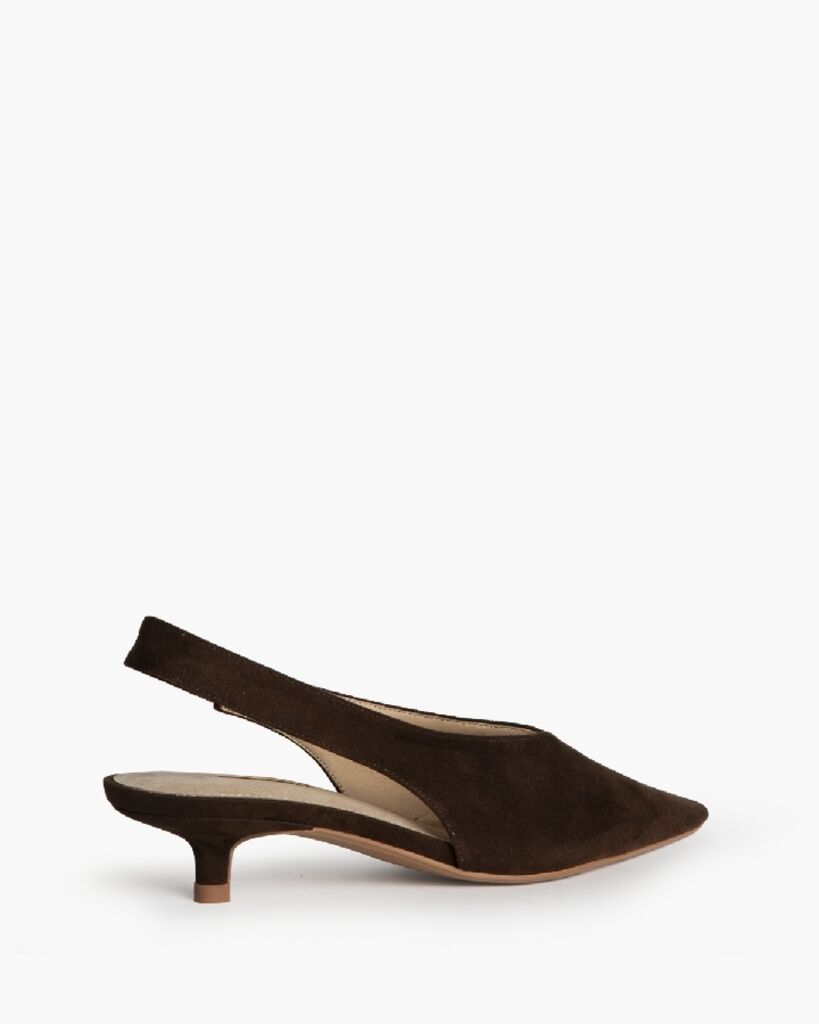 Sling-Back Suede CAFE