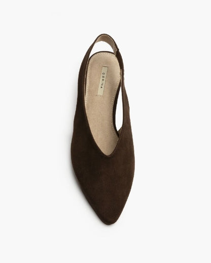 Sling-Back Suede CAFE