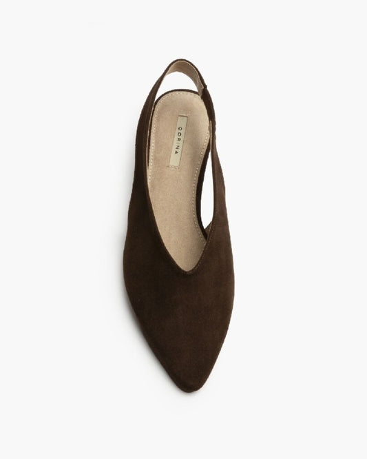 Sling-Back Suede CAFE