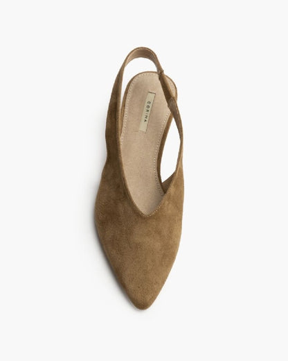 Sling-Back Suede CAMEL