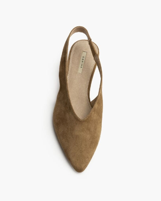 Sling-Back Suede CAMEL