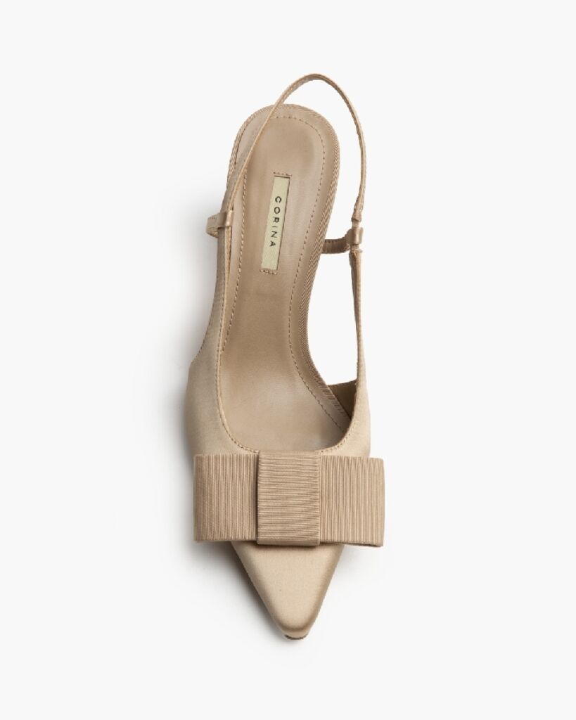 Sling-Back Satin CAMEL
