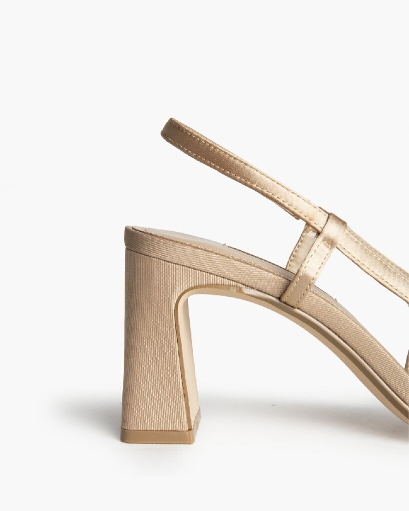 Sling-Back Satin CAMEL
