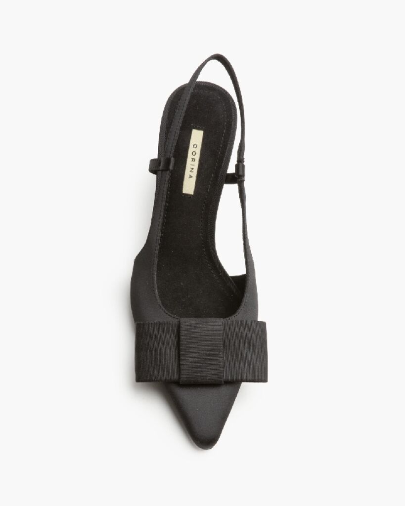 Sling-Back Satin NEGRO