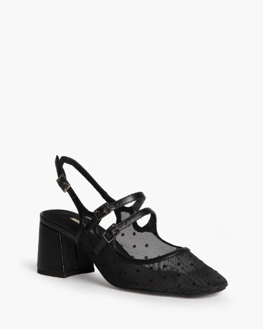 Sling-Back Mesh NEGRO