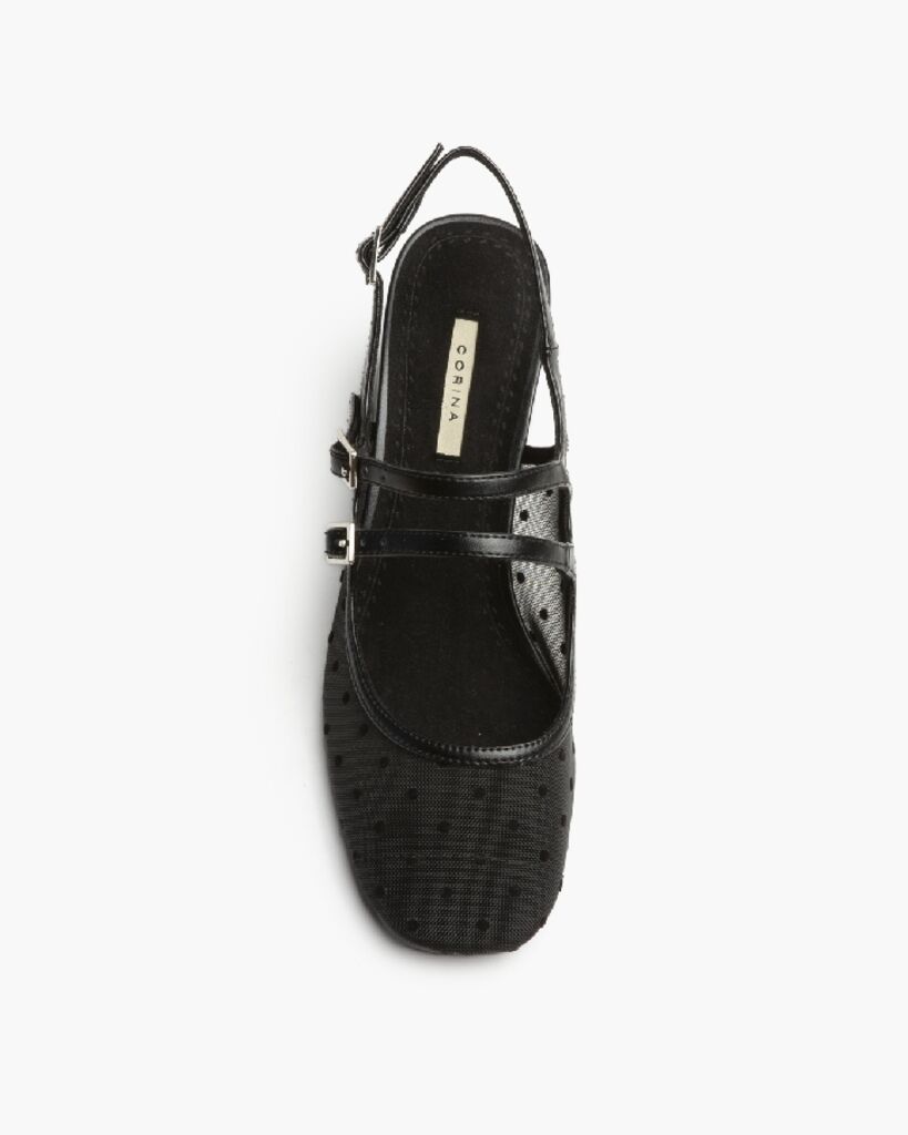 Sling-Back Mesh NEGRO