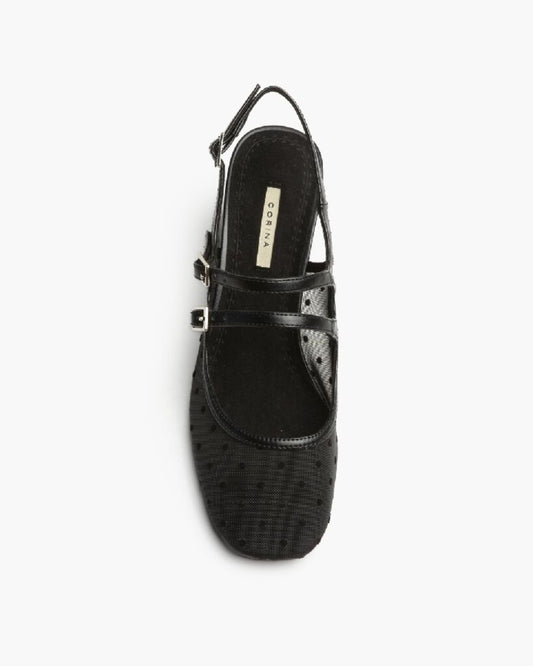 Sling-Back Mesh NEGRO