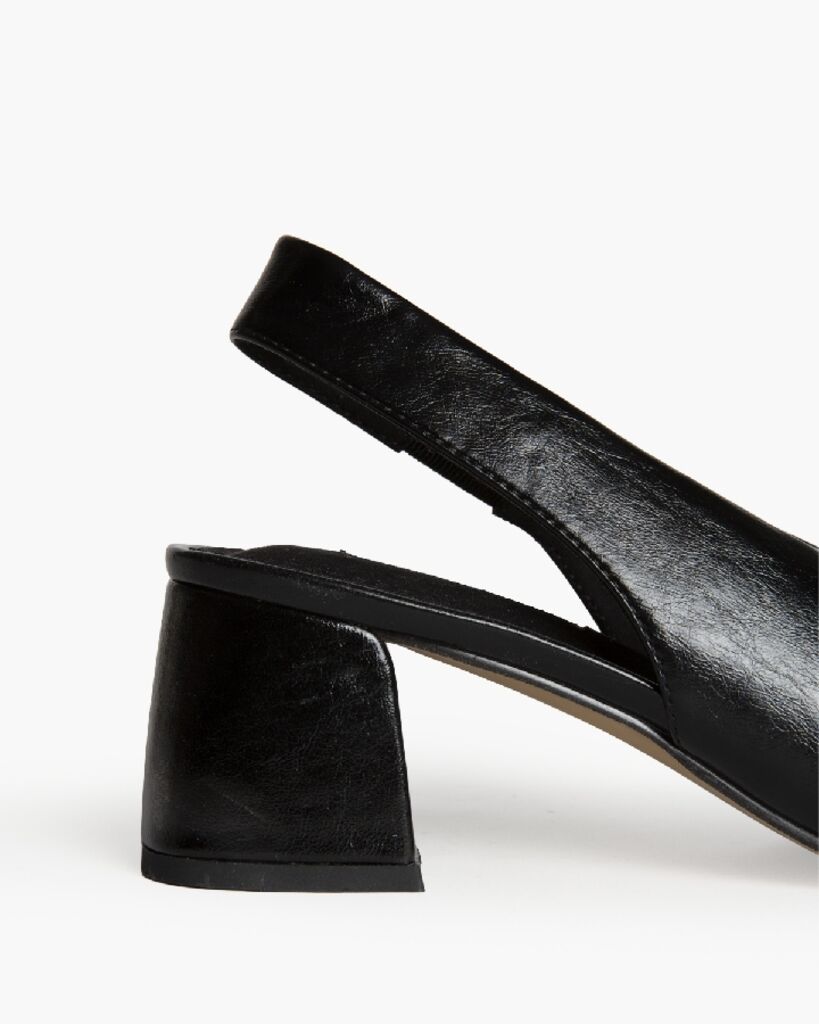 Sling-Back Nappa NEGRO