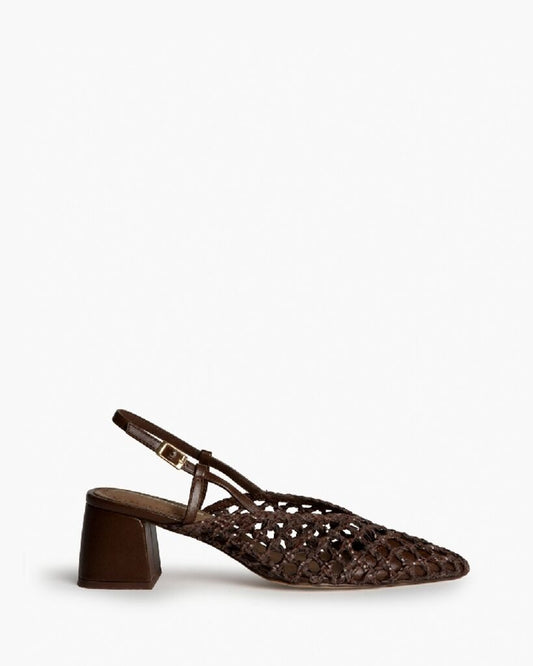 Sling-Back Braided Laminato CAFE