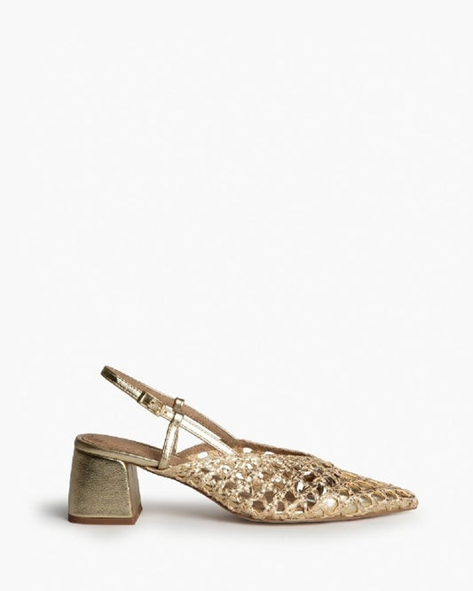 Sling-Back Braided Laminato ORO
