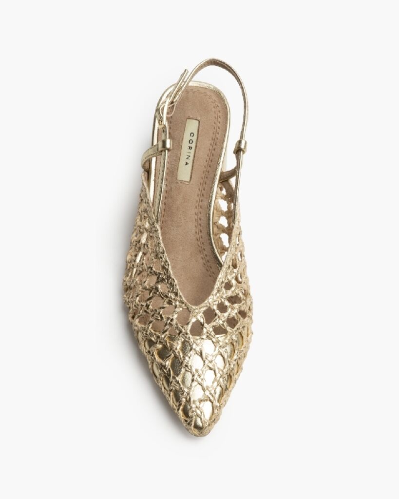 Sling-Back Braided Laminato ORO