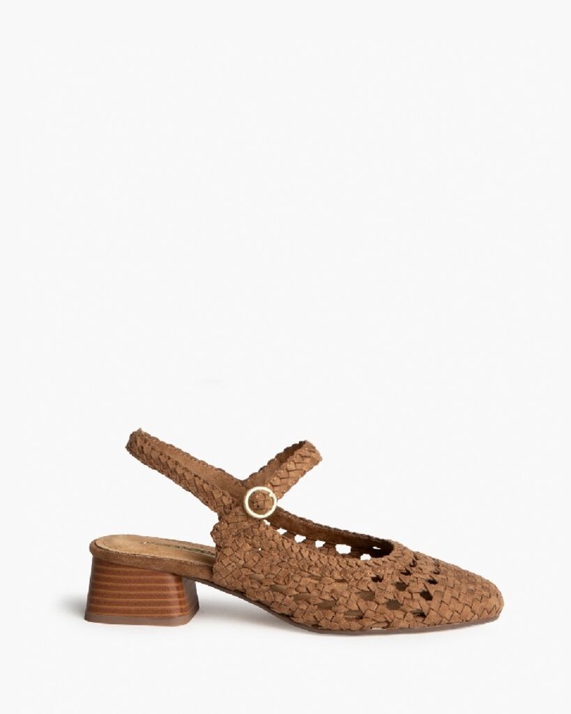 Sling-Back Suede CAMEL