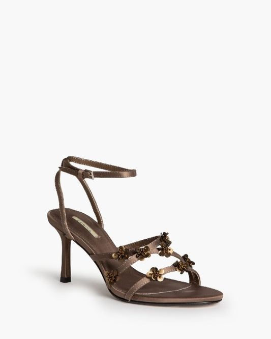 Sandal Satin MARRON