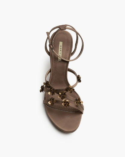 Sandal Satin MARRON