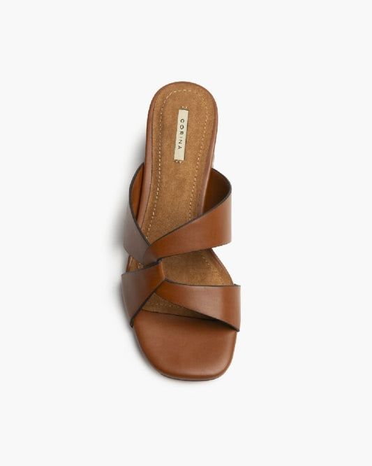 Heeled Mule Open-Toe Nappa CUERO