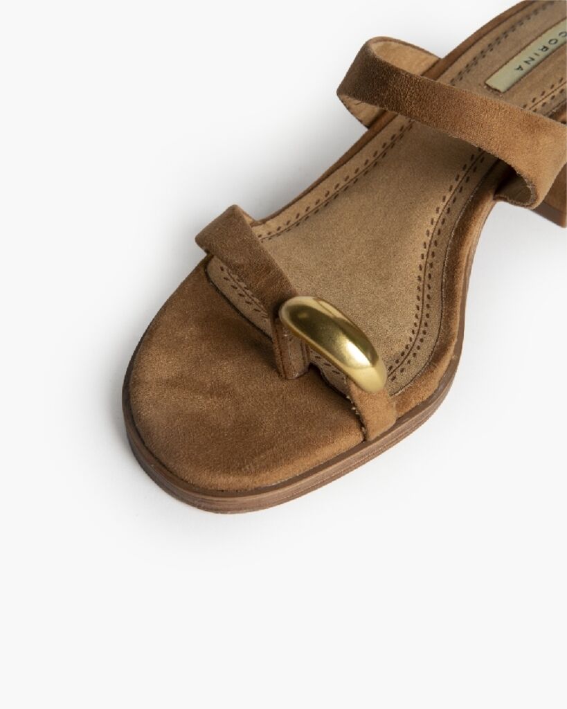 Sandal Suede CAMEL