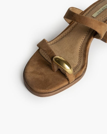 Sandal Suede CAMEL
