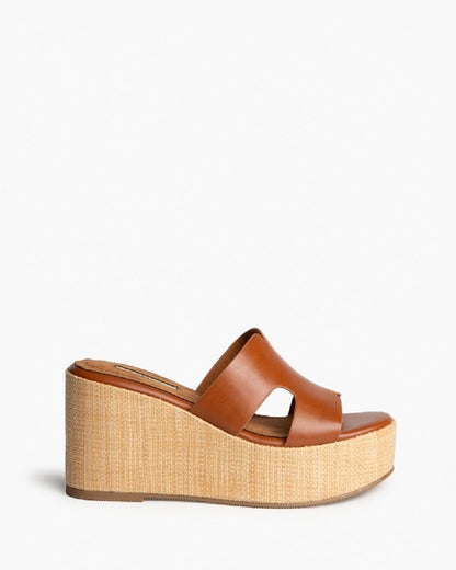Heeled Mule Open-Toe Nappa CUERO