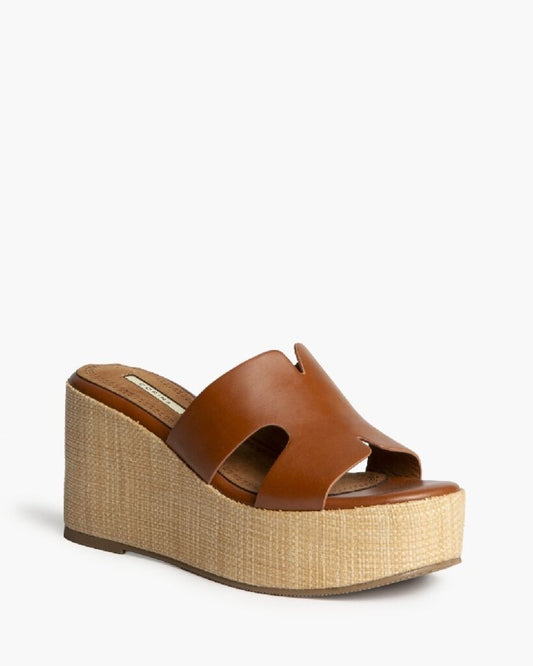 Heeled Mule Open-Toe Nappa CUERO