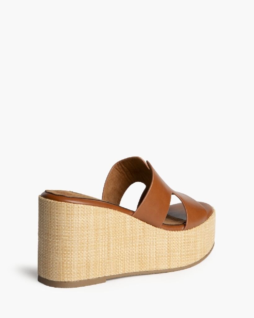 Heeled Mule Open-Toe Nappa CUERO