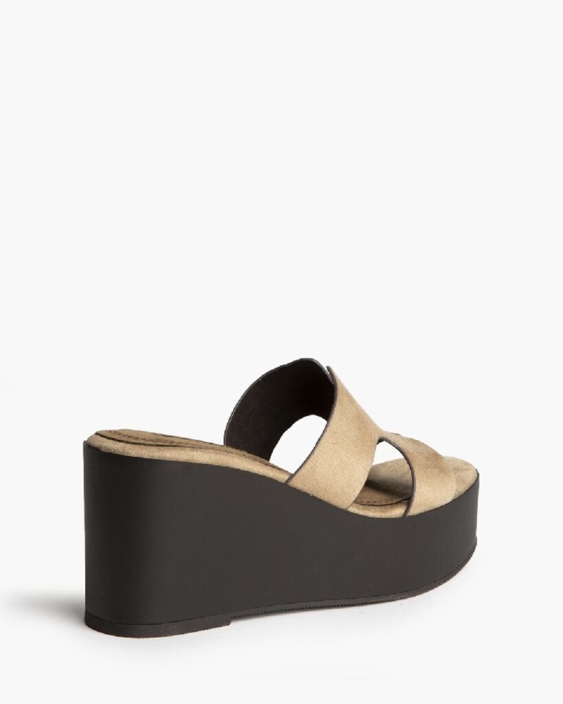 Heeled Mule Open-Toe Suede ARENA
