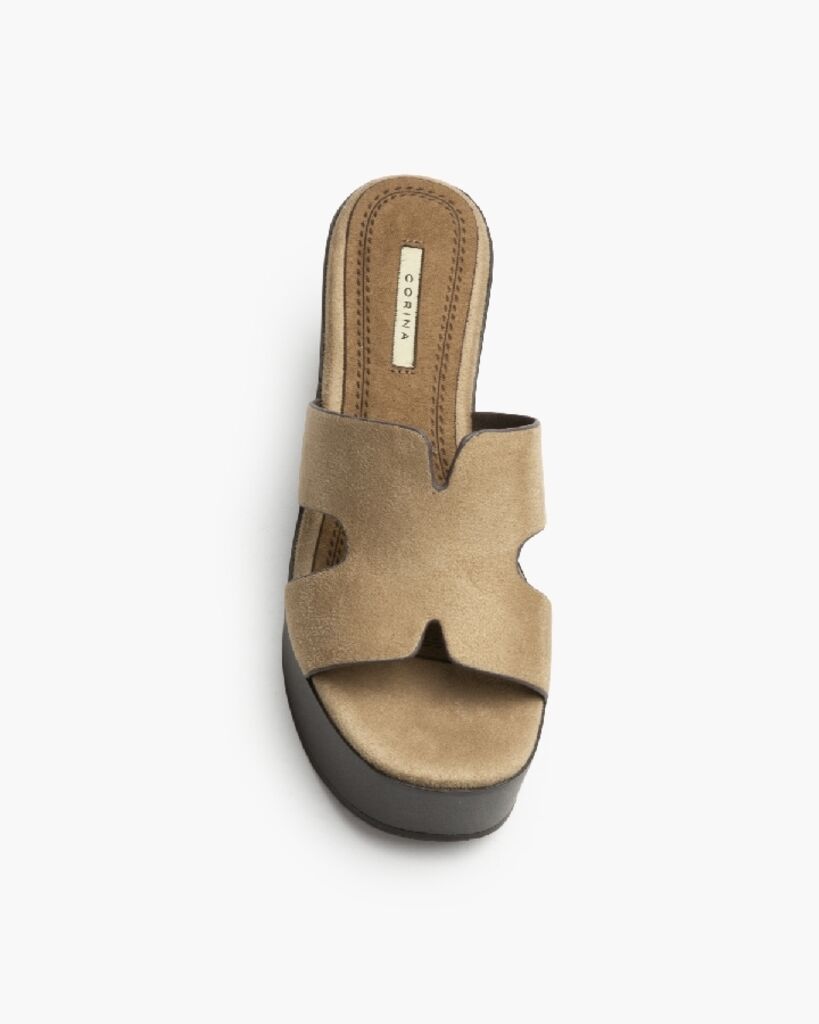 Heeled Mule Open-Toe Suede ARENA