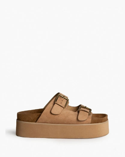 Slide Suede CAMEL