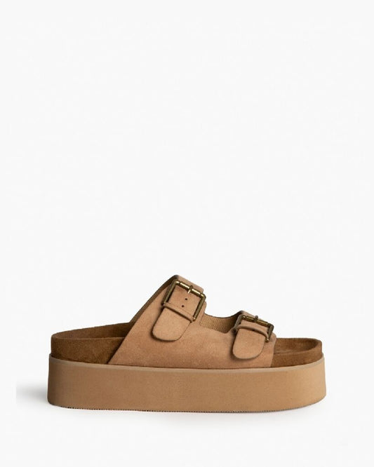 Slide Suede CAMEL