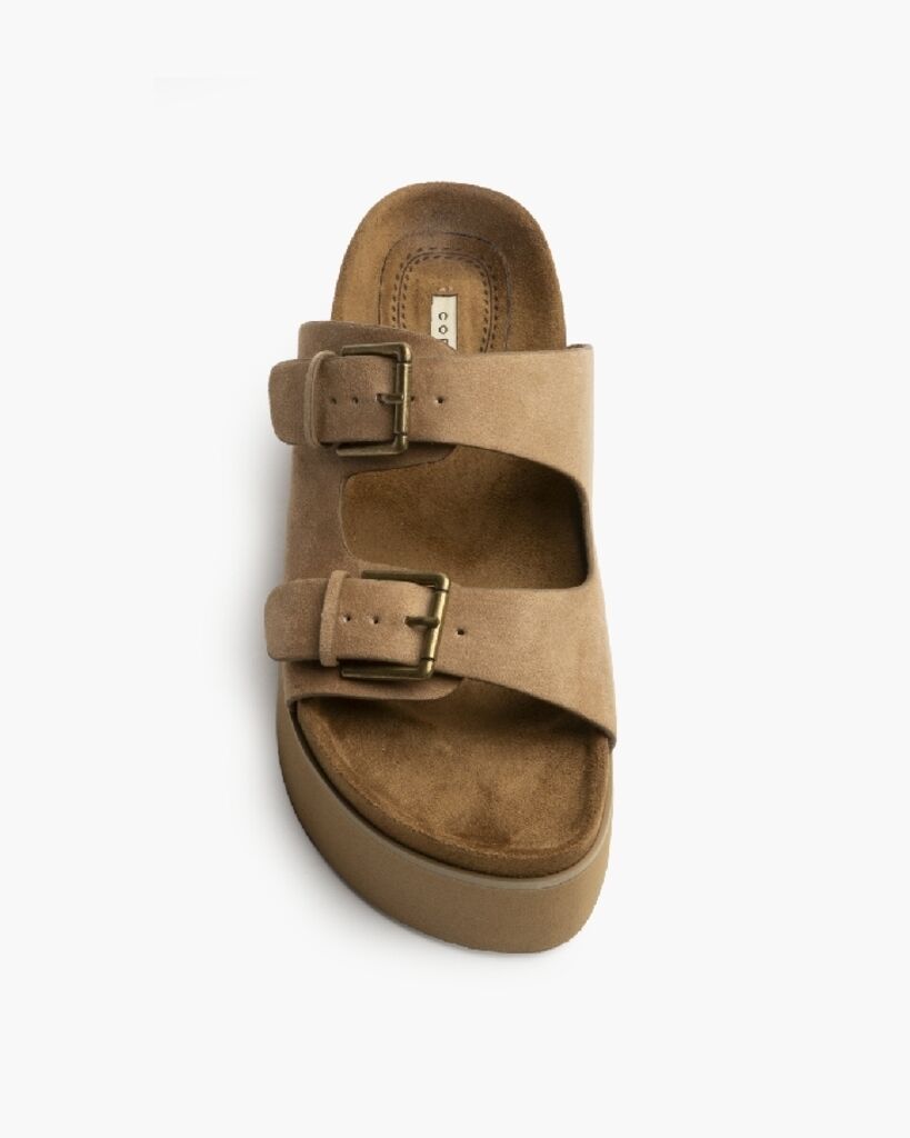 Slide Suede CAMEL