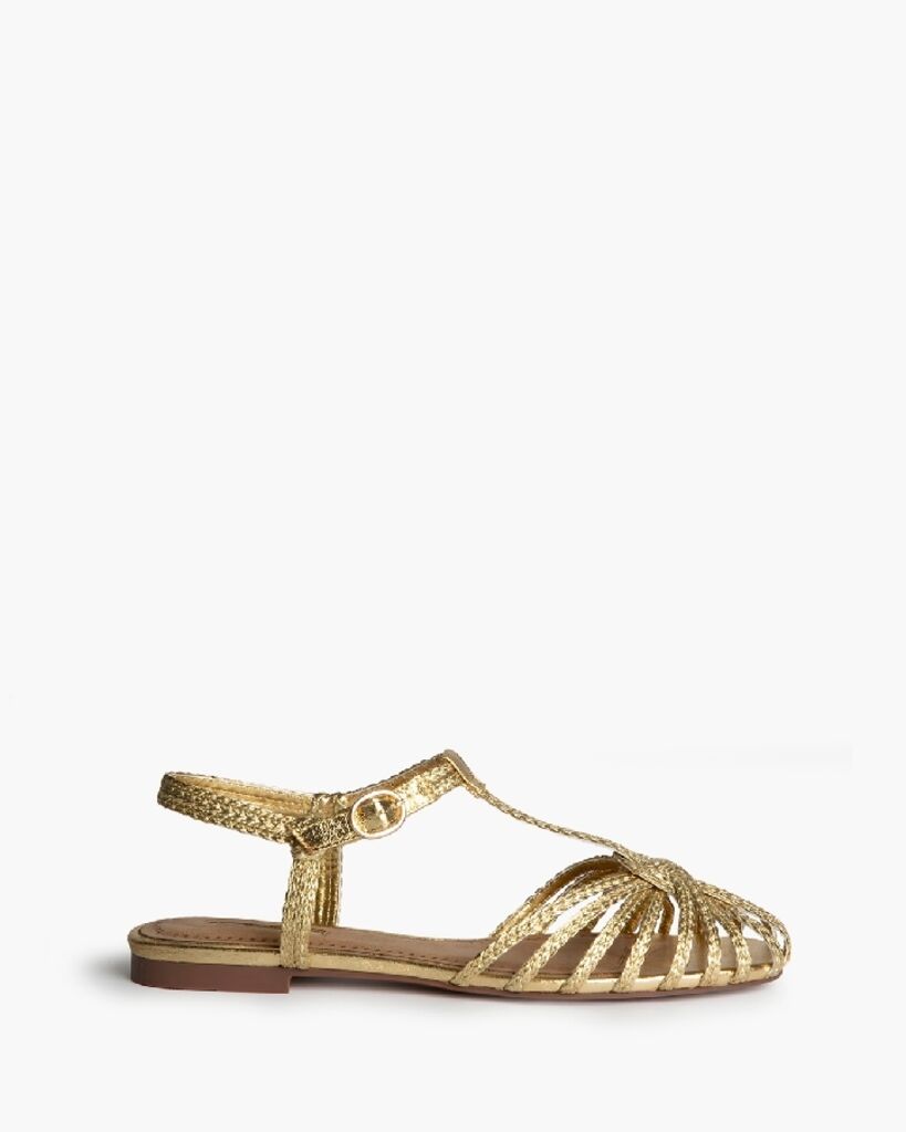 Flat Shoe Laminato ORO