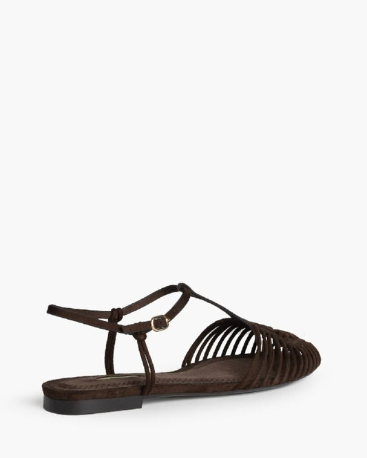 Flat Shoe Suede CAFE