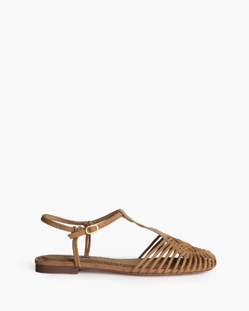 Flat Shoe Suede CAMEL