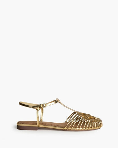 Flat Shoe Laminato ORO