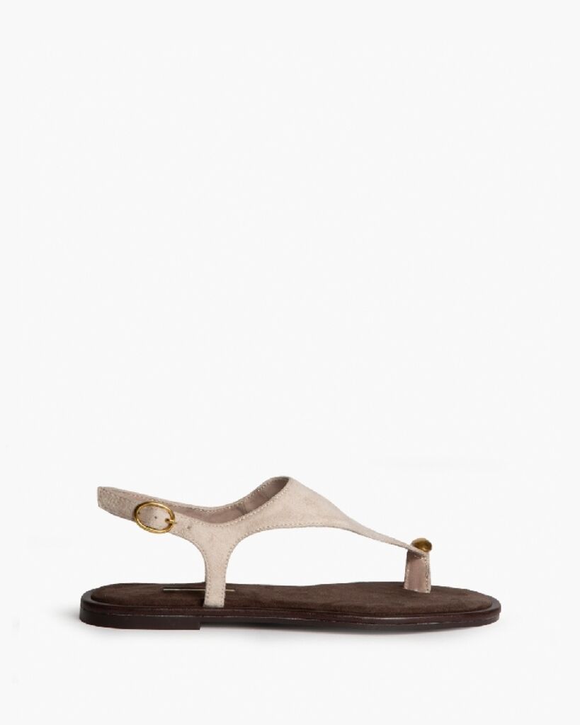 Slipper Suede TAUPE