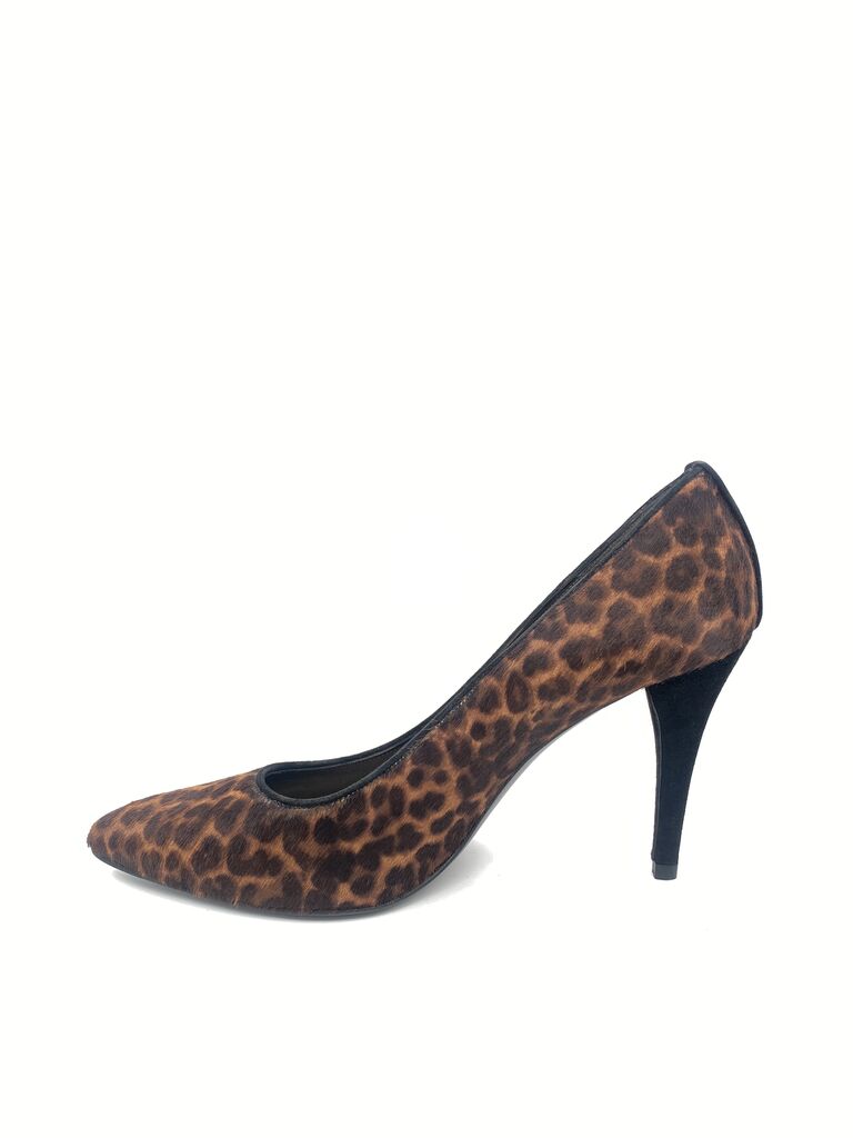 Brown Animal Print Stiletto Heel Shoe